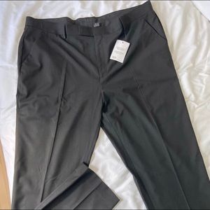 Black dress trousers